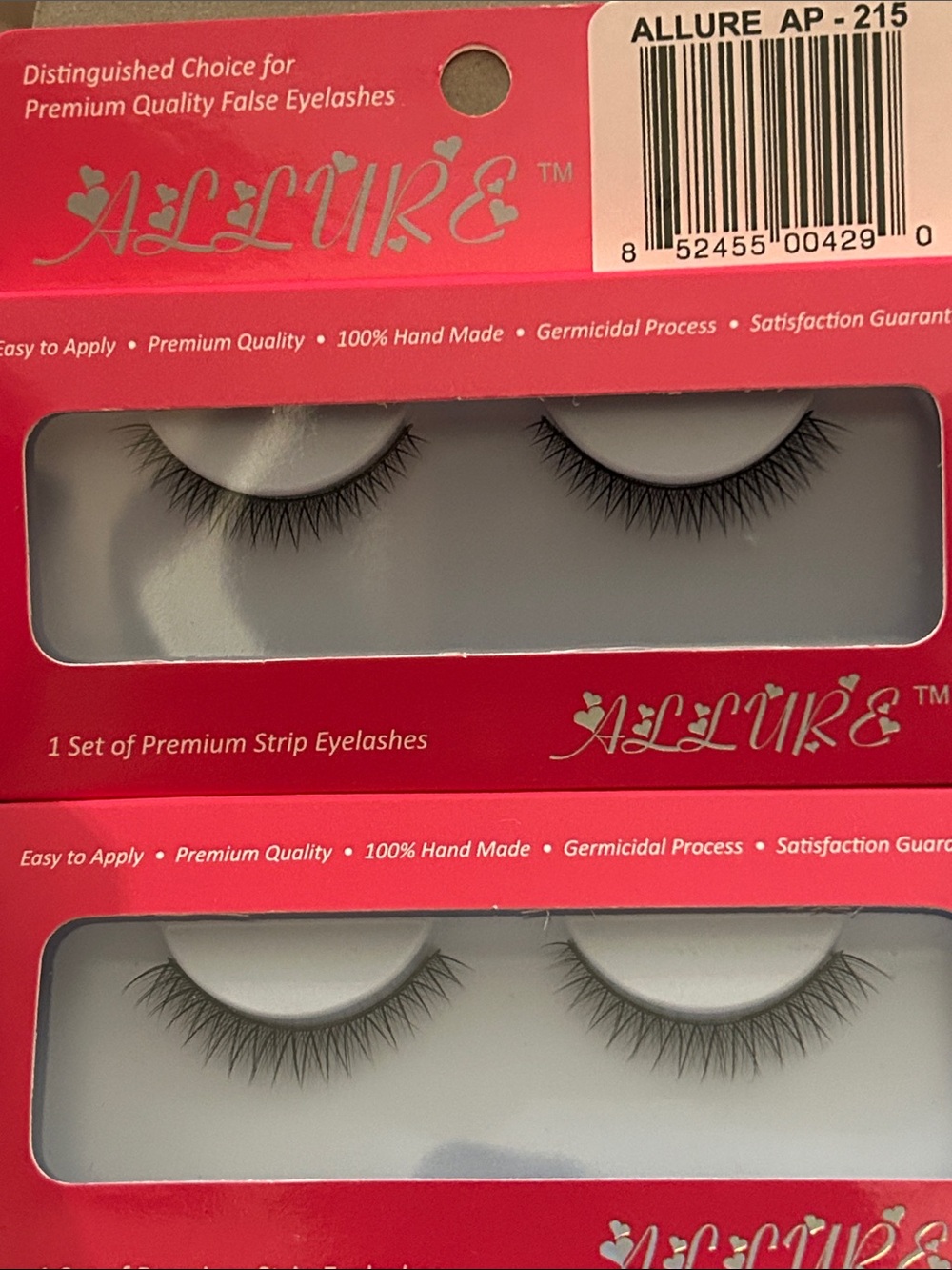 Allure lots of 10 premium false lashes NWT.